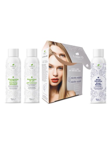 Kit de lissage - SILVER KERATIN - 3 x 100 ml