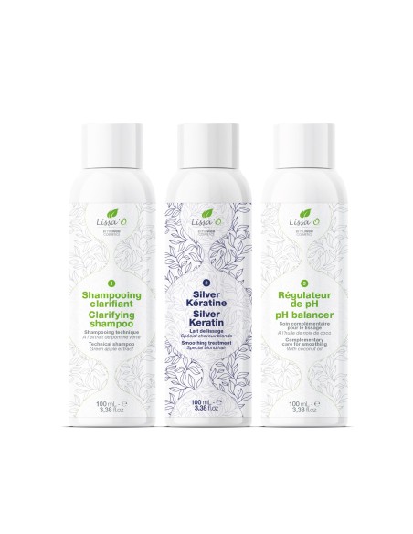 Kit de lissage Silver Keratin • 3 x 100 mL