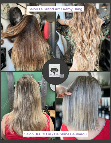 Volcan'Ô Poudre Décolorante Noire - 500g - Éclaircissement et Protection