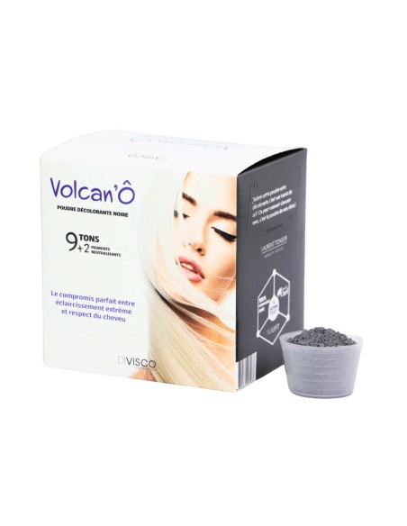 Volcan'Ô Poudre Décolorante Noire - 500g - Éclaircissement et Protection