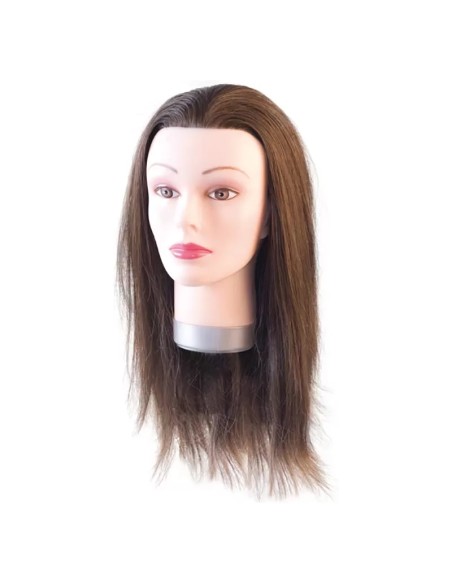 Tête malléable KARIN – Cheveux naturels 30/35 cm – Formation coiffure
