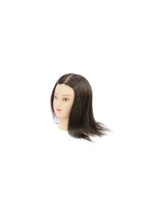 Tête malléable DAVY – Cheveux naturels 35/40 cm